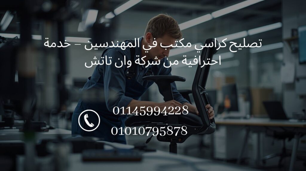 تصليح كراسي مكتب في المهندسين من شركة وان تاتش مع خدمة صيانة احترافية