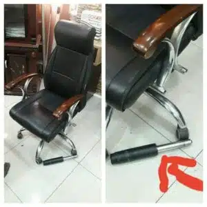 تصليح كسر قاعدة كرسي مكتب وتغيير الباكم الهيدروليك المكسور