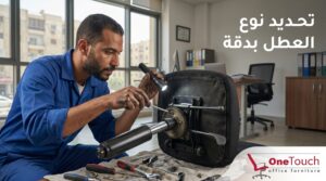 تحديد نوع عطل كرسي المكتب بدقة