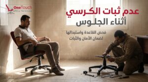 تصليح قاعدة كرسي مكتب غير ثابت داخل مدينة بدر بواسطة فني متخصص