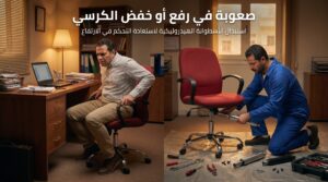 إصلاح عمود هيدروليك كرسي مكتب لضبط الارتفاع بسهولة