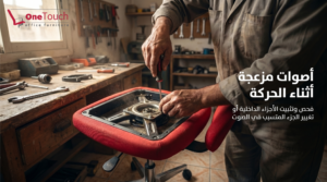 إصلاح صوت مزعج في كرسي مكتب من خلال فحص الأجزاء الداخلية