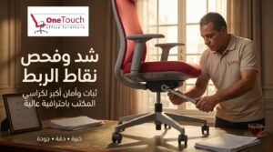 شد وفحص نقاط الربط لكراسي المكتب
