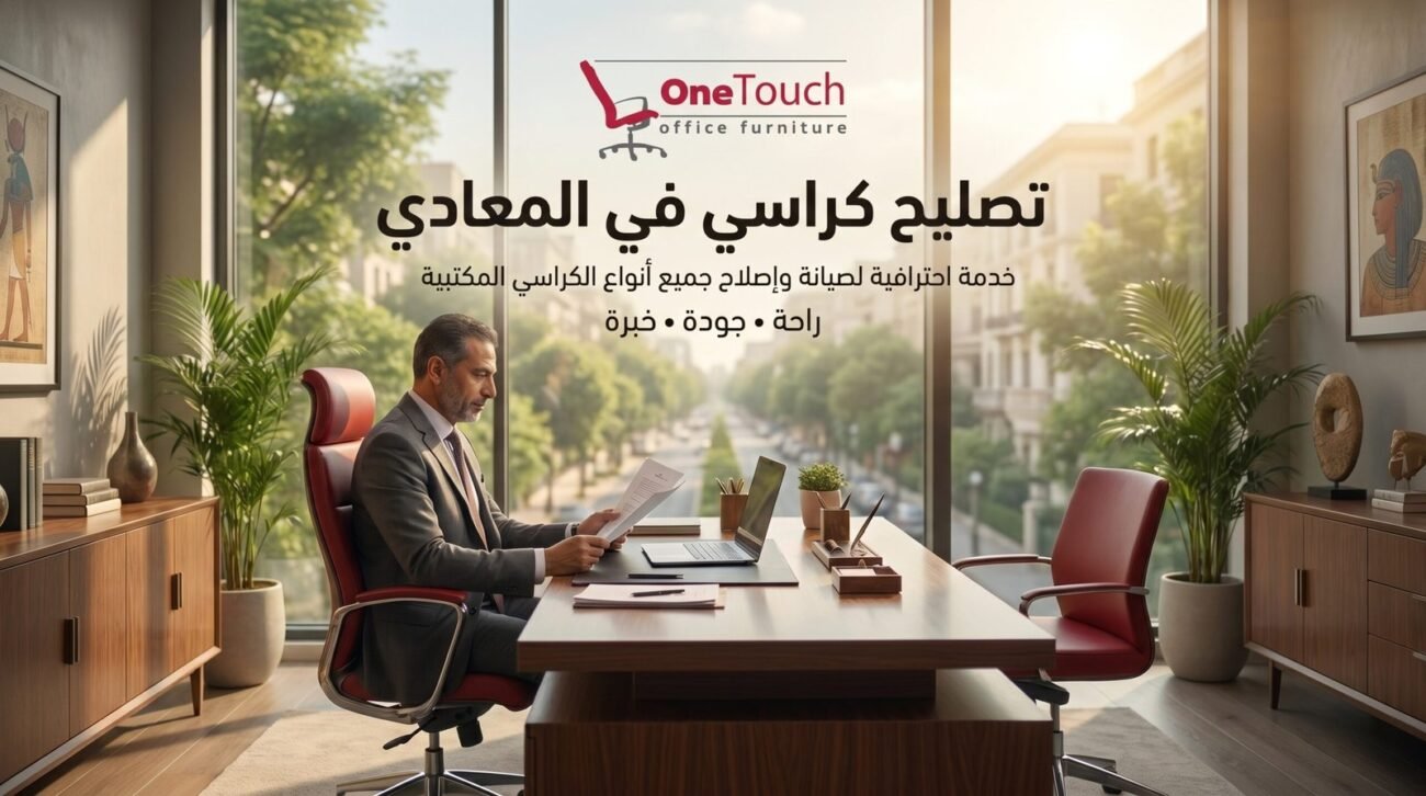 تصليح كراسي في المعادي وصيانة جميع أنواع الكراسي المكتبية للشركات والمكاتب مع خدمة إصلاح الهيدروليك والعجلات والقواعد.